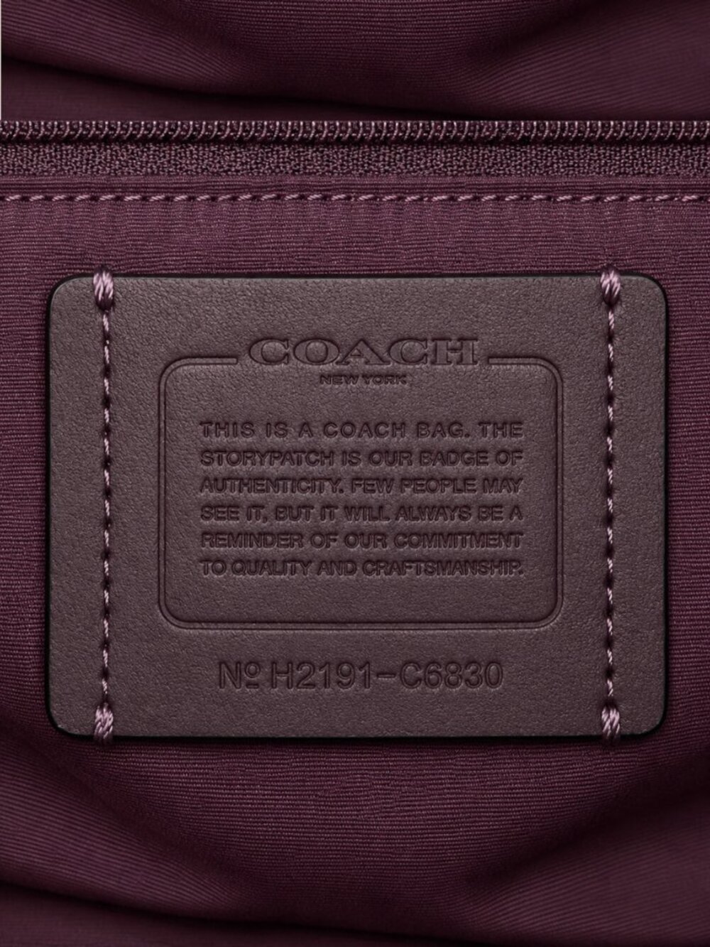 COACH Kristy Shoulder Bag Leather Snake-Embossed Brown Crimson Tote C6830 - Picture 11 of 11